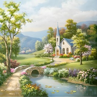 PIPO PAINTING DIY風景畫繪圖組 夏日主題系列 40 x 50 cm, 風景, 1組