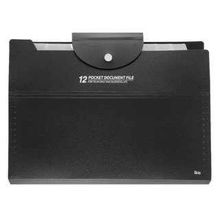 Ibis 12格風琴文件夾 黑色, 1個