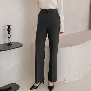 라라온 여성용 롱/숏 기장 히든밴딩 스판 스트레이트 슬랙스 25TSP3565