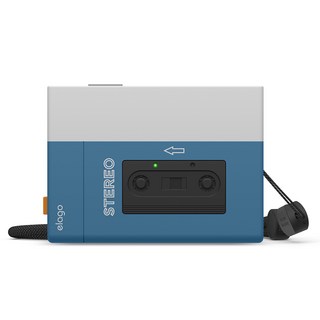 elago AirPods Pro 2 卡帶播放器造型掛繩保護殼, 藍色, 單一商品, 1個