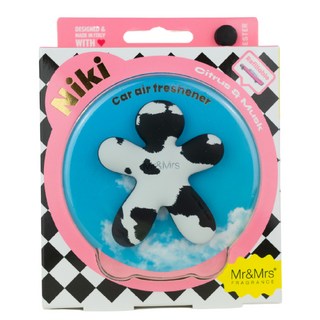 Mr&Mrs FRAGRANCE Niki 特別裝飾 車用芳香劑, 1個, 柑橘麝香