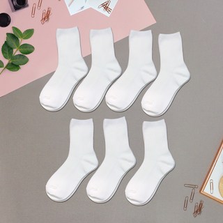 DRESSHOUSE 素色中筒襪 7雙