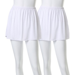 Carrylucy 人造絲半身襯裙 2件組