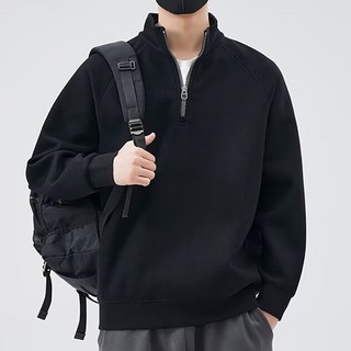 男款 DM 休閒半拉鍊毛衣