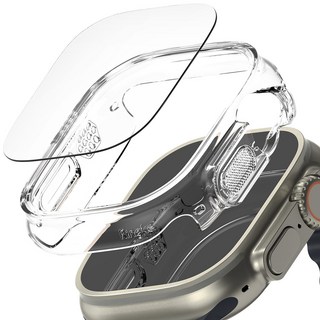 Ringke Apple Watch 超薄+鋼化玻璃膜組合錶殼套裝, 透明