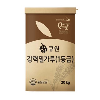 큐원 강력 밀가루, 20kg, 1개