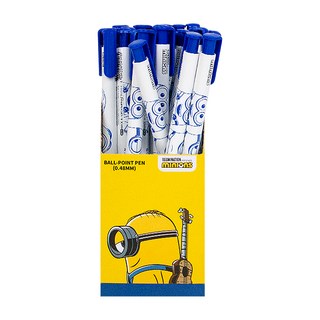 小小兵油性原子筆 0.48mm, 藍色, 30個