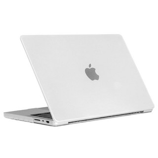 apent MacBook Pro 14吋 M4 M3 M2 M1 相容 霧面透明硬殼保護套 /半透明, 1個