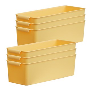 보노하우스 컬러블 핸들러 바스켓, 옐로우, 6개