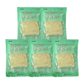 themukda 奶油口味烤魷魚片, 5包, 30g