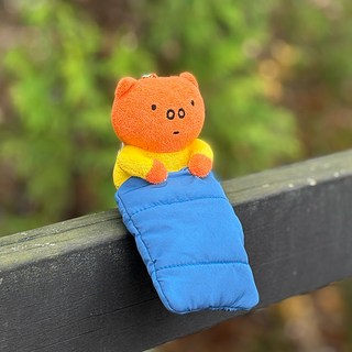 Miffy Poppy 睡袋鑰匙圈娃娃, 1個, 混合色, 9cm