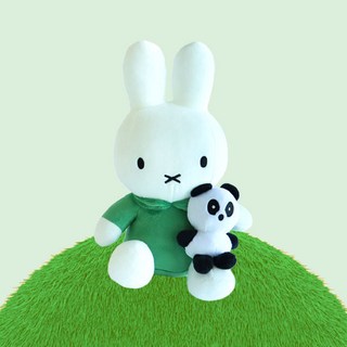 抱著熊貓的米菲娃娃, 綠色, 27cm, 1個