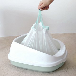 딩동펫 클린팩 고양이 모래갈이 배변봉투, 8개