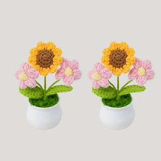 Allode 納骨塔人造花 2入, 02 粉色雛菊