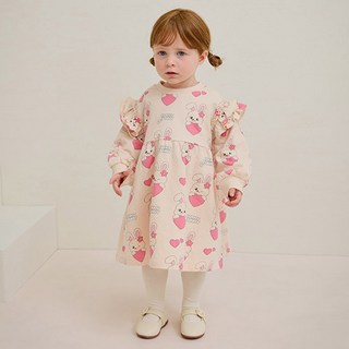 밀크마일 아동용 하트러버래빗 원피스