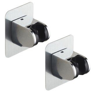 葉子小舖 免鑽孔強力無痕蓮蓬頭架, 銀色