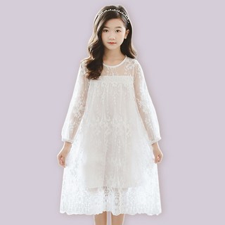 Edgeland 女童白色女孩洋裝