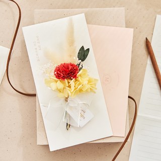 Munid Grace 康乃馨信紙信封組 可愛紅, 1組, Lovely Red