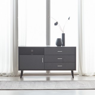 파로마 이반 캐비넷 TV 거실장 방문설치, 그레이