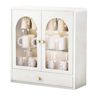 AOTTO 創意傢俱 免組裝復古風鐵藝桌上收納展示櫃, TA-703W