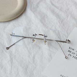 Raffident 男女通用無框防紫外線藍光眼鏡圓角