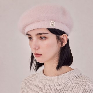 VARZAR 方形徽標絨毛貝雷帽