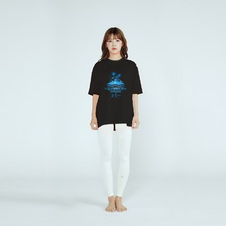 솔레일 여성용 아일랜드 썸머 루즈핏 래쉬가드 반팔 상의