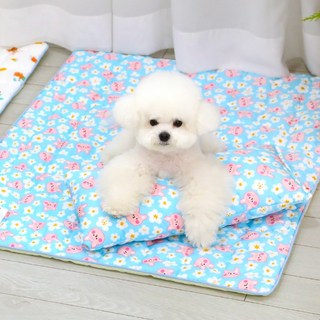 리토가토 강아지 논슬립 쿨매트, 블루토끼, 1개