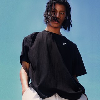 230 SIGNATURE LOGO 短袖 T恤, BLACK