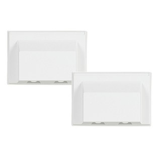 TILINS 防水插座 2孔 橫式 白色, 2個