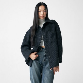 MIXXO 女款外套型格子襯衫