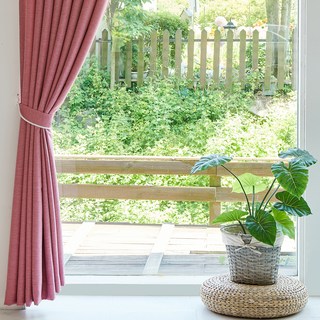 뷰하우스 스마트 형상기억 사계절 암막 아일렛형 커튼 세트