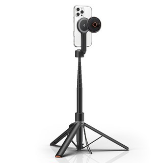 슈피겐 맥세이프 원터치 원더스냅 맥핏 삼각대 셀카봉 168cm, 블랙, 1개, S581W
