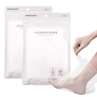 Monaco Olive 一次性足部保濕膜, 200個, 單色