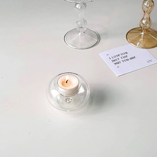 pepe mood 蠟燭 燭台 燭杯 底座 迷你球型 小茶蠟燭台, 單一顏色