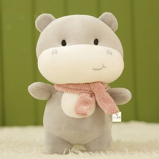 아이끌레 애니멀 포크 모찌 인형, 23cm, 하마, 1개