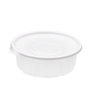 COOK&LOCK 220 圓形湯碗含蓋 白色 小 1.8L, 50個, 1組