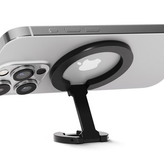 윌코 맥세이프 양면자석 그립 스마트 톡 거치대, 블랙, 1개