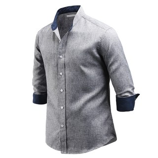 DAKUANG 男款立領7分袖襯衫 C06D14_ss2101