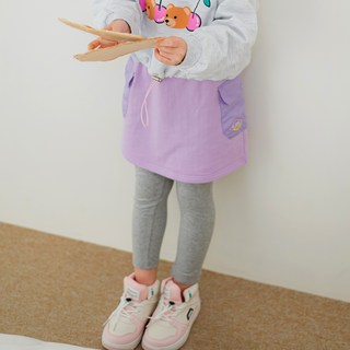 Lala Amang 女童款簡約側口袋設計褲裙