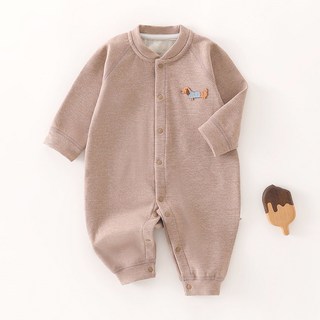 STARDOOR 嬰幼兒可愛小狗保暖全開扣連身衣
