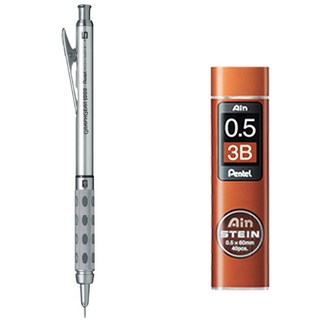 펜텔 그래프 기어 샤프 1000 PG1015 + 아인슈타인 샤프심 3B, 0.5mm, 1세트