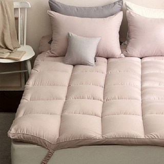 tacca tacca 超細纖維棉柔綁帶式床墊, 杏粉色