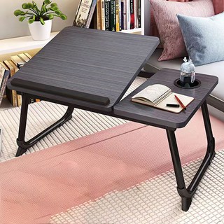 H Living 床邊簡易摺疊筆電桌, 黑色