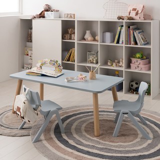 리바트 꼼므 1200 아이책상 + 의자 2p 세트 방문설치, 블루