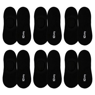 K2 safety 短版隱形襪 踝襪 6雙組, 黑色