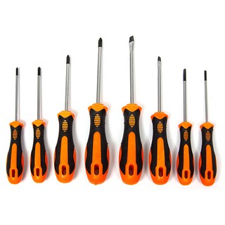 지오비즈 마그네틱 팁 십자드라이버 4종 + 일자드라이버 4종 + 휴대용 케이스 세트, 1세트