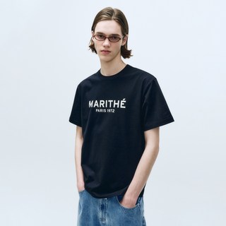 MaritheFrancoisGirbaud 男女通用 REGULAR LOGO TEE, 海軍藍