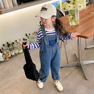 女童愛心牛仔吊帶褲 CCW16GPT259