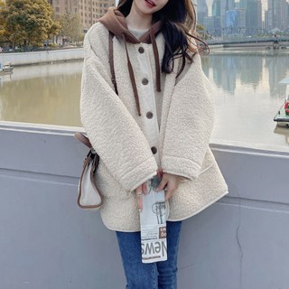 LUNA GIRL 女款Ferrier刷毛連帽外套 L24WJP102404